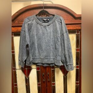 Danskin Crop Dark Gray Sweatshirt